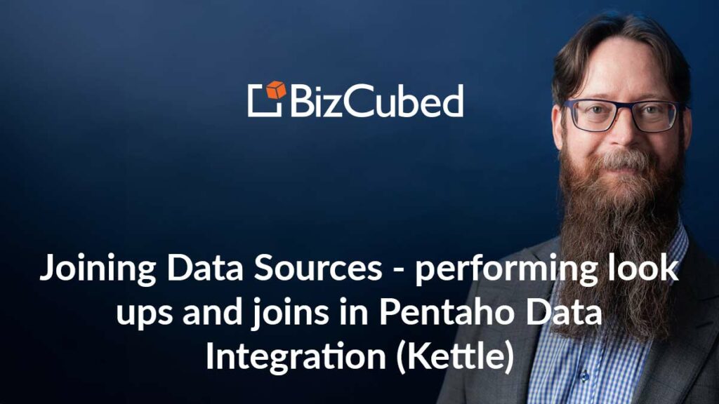 Video: Joining Data Sources - performing look ups and joins in Pentaho Data Integration (Kettle)
