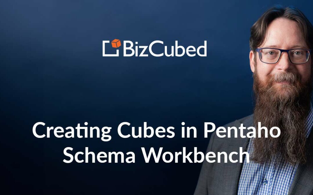 Video: Creating Cubes in Pentaho Schema Workbench