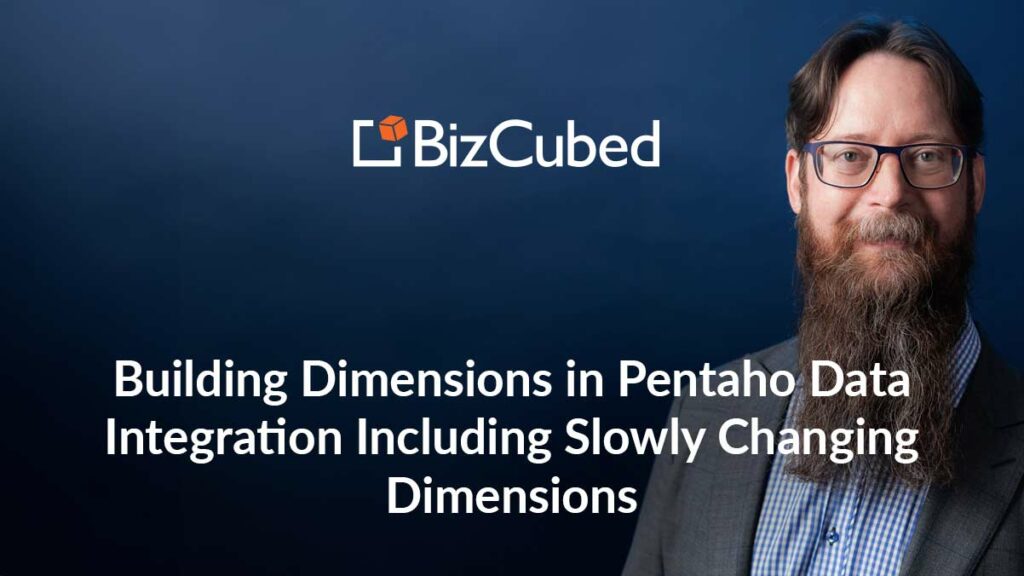 Video Building Dimensions in Pentaho Data Integration Including Slowly Changing Dimensions
