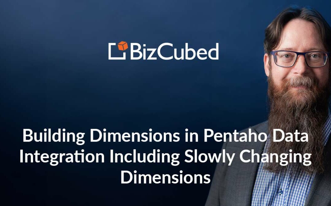 Video: Building Dimensions in Pentaho Data Integration Including Slowly Changing Dimensions