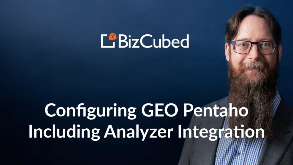 Video: Configuring GEO Pentaho Including Analyzer Integration
