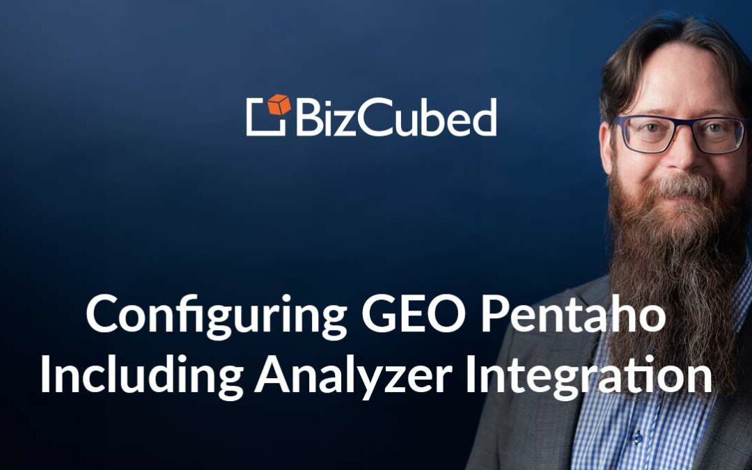 Video: Configuring GEO Pentaho Including Analyzer Integration