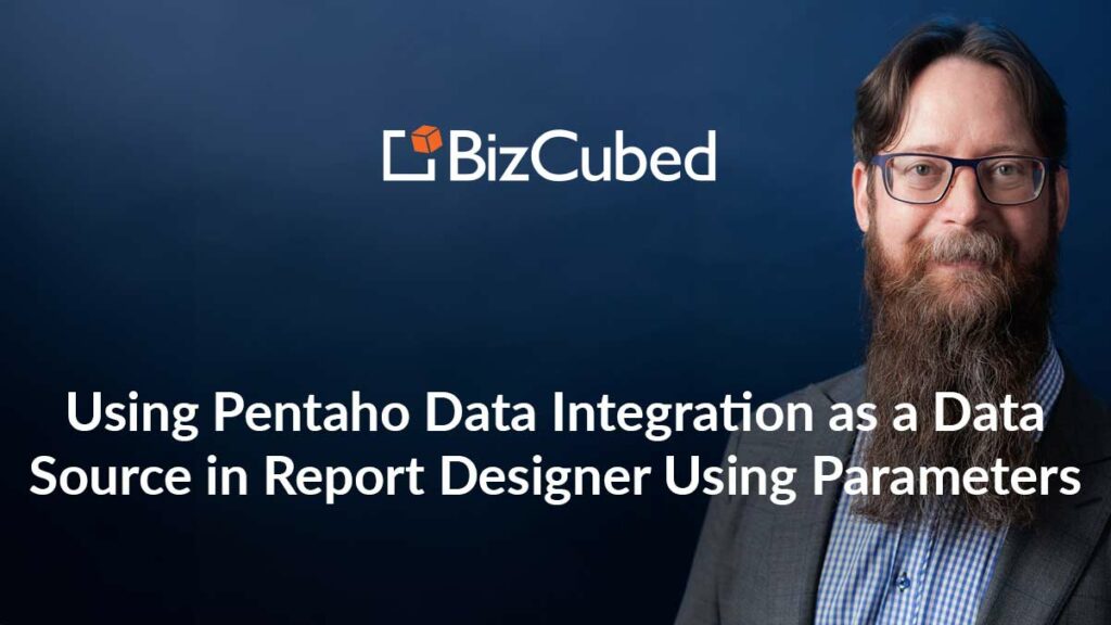 Video: Using Pentaho Data Integration as a Data Source in Report Designer Using Parameters